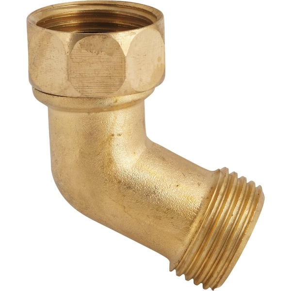 Best Garden 3/4 In. FHT x 3/4 In. MHT Brass Gooseneck Hose Connector 59090R - main